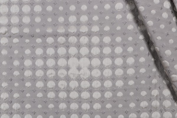 1 Yard Retro Trellis Matelasse Upholstery Fabric in Grey