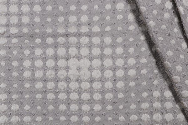 1 Yard Retro Trellis Matelasse Upholstery Fabric in Grey