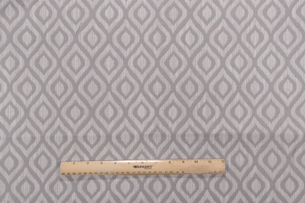 Tutankhamu Woven Upholstery Fabric in Silver