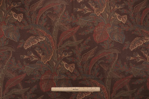 Thibaut Arlington F93816 Printed Drapery Fabric in Brown