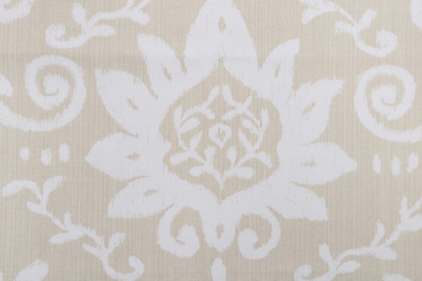 Thibaut Bridgewater Damask F9162 Printed Cotton Drapery Fabric in Beige