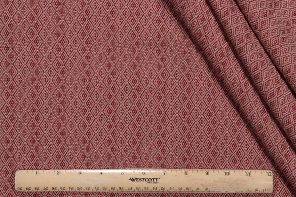 Onida Woven Upholstery Fabric in Poppy
