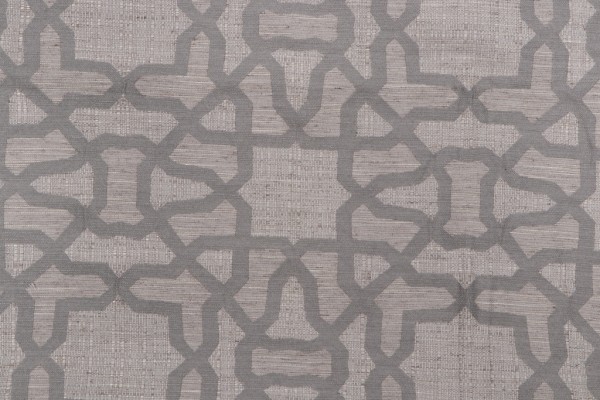 Tracery Woven Upholstery Fabric in Sterling