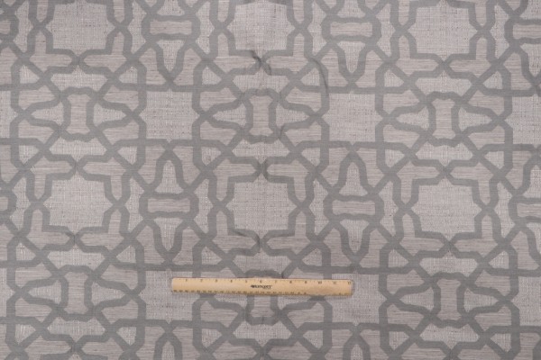 Tracery Woven Upholstery Fabric in Sterling