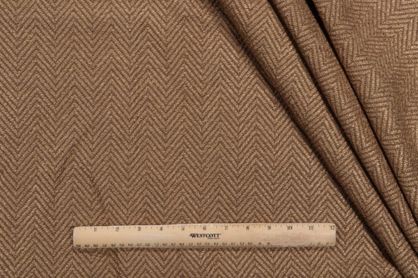 Scalamandre Chalice Woven Upholstery Fabric in Pecan