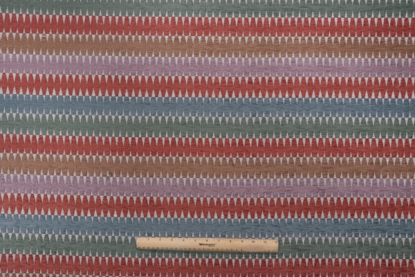 Sample of Kaufmann Aurelia Woven Chenille Upholstery Fabric in Adobe 