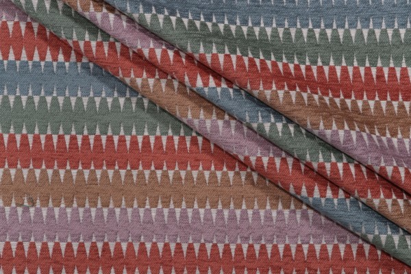 Sample of Kaufmann Aurelia Woven Chenille Upholstery Fabric in Adobe 