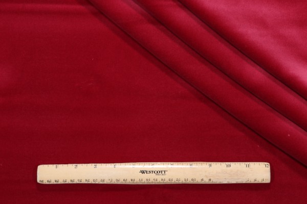 Sample of Kaufmann Taboo Velvet Upholstery Fabric in Berry Wine 