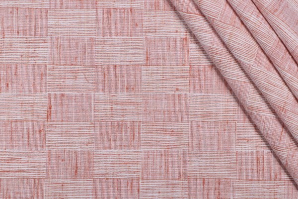 Kaufmann Vagabond Woven Upholstery Fabric in Coral 
