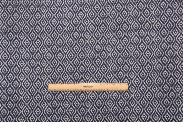 Click for 3.38 Yards Paint Printed Polyester Outdoor Fabric in Navy Paint Printed Polyester Outdoor Fabric in Navy