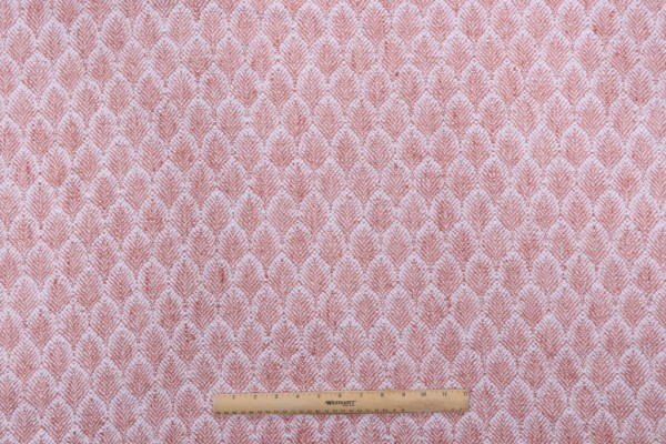 Sample of P Kaufmann Alira Woven Upholstery Fabric in Coral 