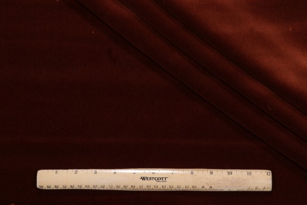 Sample of P Kaufmann Taboo Velvet Upholstery Fabric in Nutmeg 