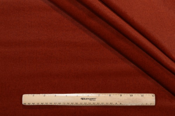 Sample of Kaufmann Monaco Performance Felt-Backed Velveteen Upholstery Fabric in Marmalade 