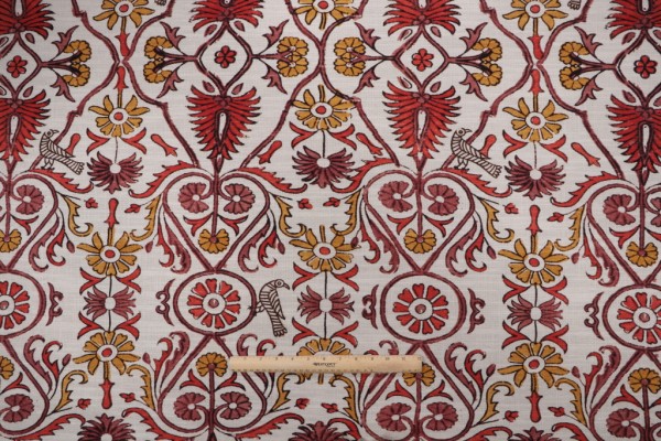 Kaufmann Sullana Printed Drapery Fabric in Cinnabar 