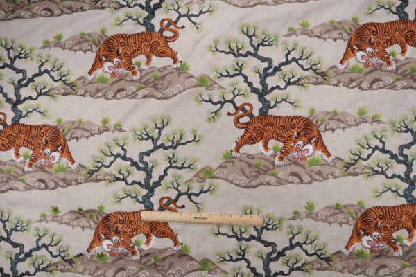 P Kaufmann Chonburi Embroidered Drapery Fabric in Oasis 