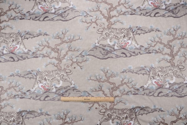 Kaufmann Chonburi Embroidered Drapery Fabric in Zen 