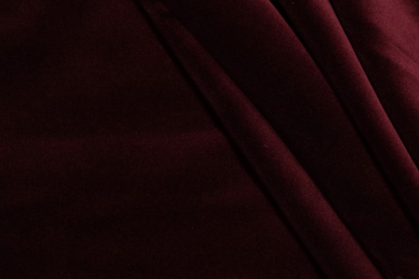 P Kaufmann Taboo Velvet Upholstery Fabric in Bordeaux 
