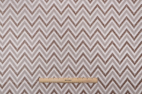 Sample of Kaufmann Acute Angle Woven Chenille Upholstery Fabric in Pebble 