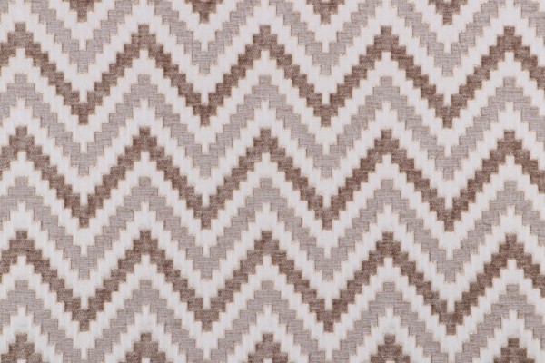 Sample of Kaufmann Acute Angle Woven Chenille Upholstery Fabric in Pebble 