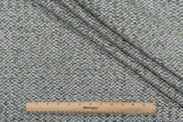 P Kaufmann Catamaran Woven Chenille Upholstery Fabric in Seaglass 