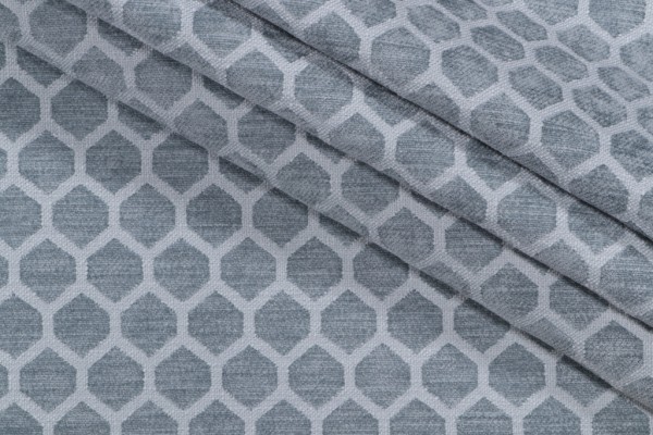 PK Lifestyles Honeycomb Performance Woven Chenille Upholstery Fabric in Lagoon 