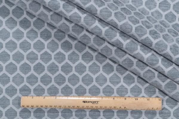 PK Lifestyles Honeycomb Performance Woven Chenille Upholstery Fabric in Lagoon 