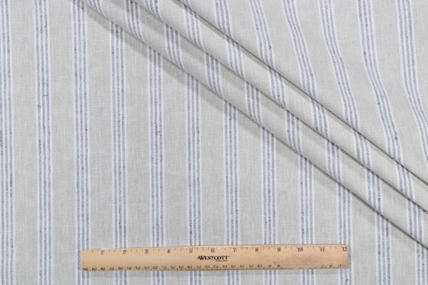 Sample of PK Lifestyles Montaro Stripe Decorator Fabric in Celery 