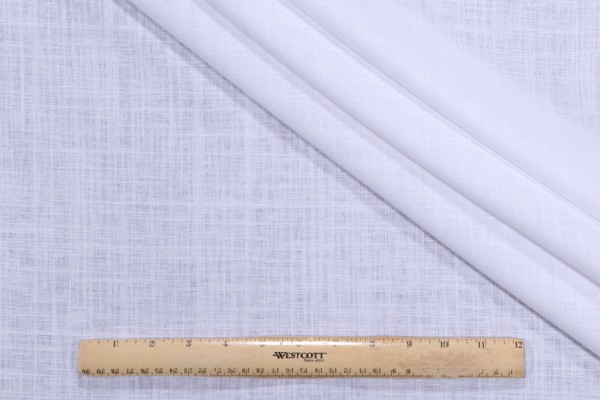 PK Lifestyles Isabella Semi-Sheer Drapery Fabric in White 