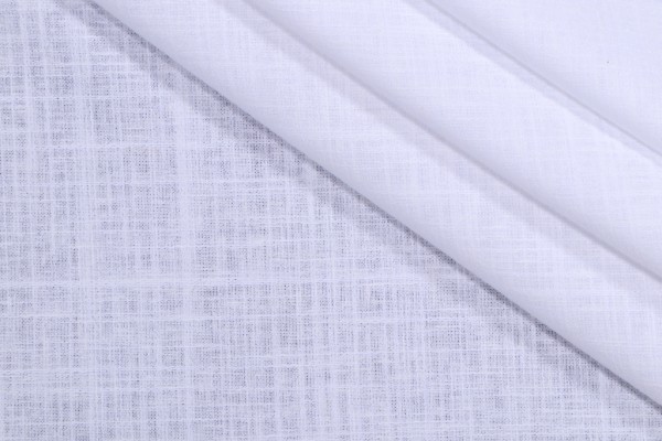 PK Lifestyles Isabella Semi-Sheer Drapery Fabric in White 