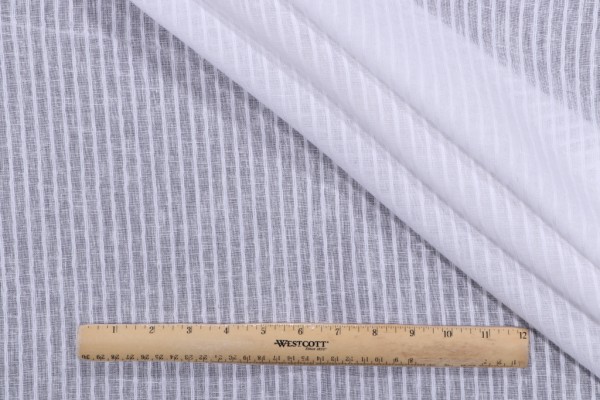 PK Lifestyles Carla Sheer Drapery Fabric in White 