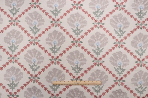 PK Lifestyles Grand Fleur Crewel Embroidered Drapery Fabric in Harvest 