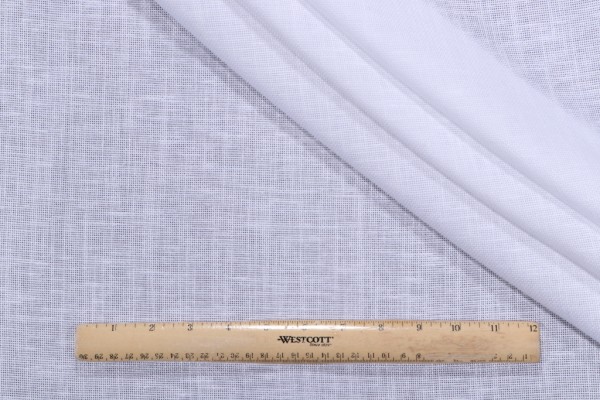 PK Lifestyles Bria Semi-Sheer Drapery Fabric in White 