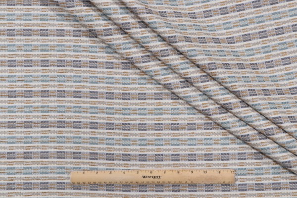 Plana Woven Chenille Upholstery Fabric in Pool