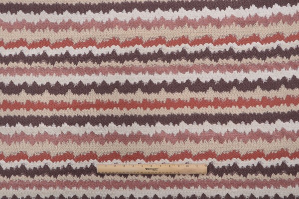 Crinkle Woven Chenille Upholstery Fabric in Mango