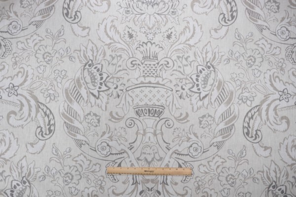 Click for 5.13 Yards Portfolio Textiles Royale Printed Linen Drapery Fabric in Slate for Kravet CLOSEOUT Portfolio Textiles Royale Printed Linen Drapery Fabric in Slate for Kravet CLOSEOUT