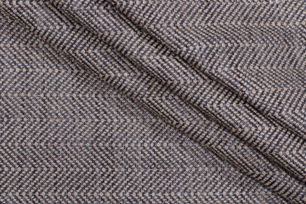 Marcellus Woven Upholstery Fabric in Indigo