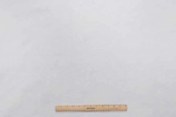 Nicolette Matelasse Upholstery Fabric in Ivory