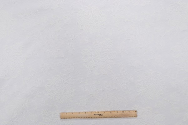 Nicolette Matelasse Upholstery Fabric in Ivory