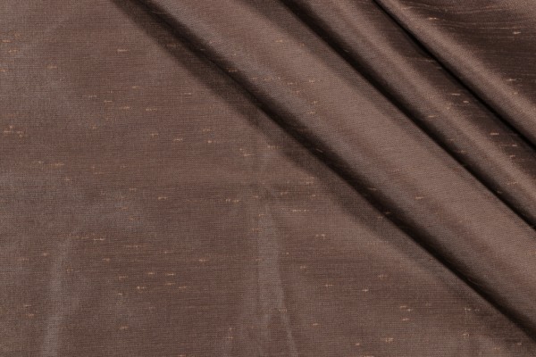 Slubbed Silk Decorator Fabric in Cafe