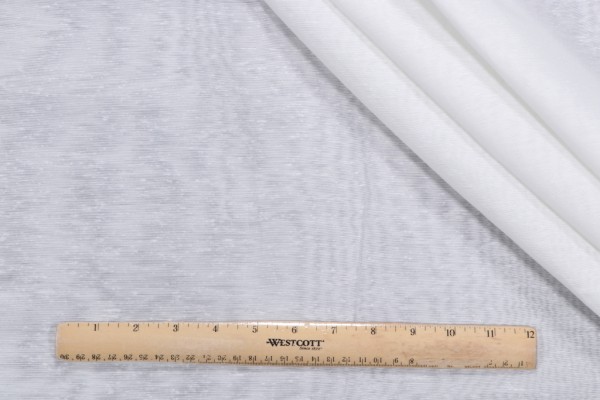 Madonna Solid Sheer Drapery Fabric in White