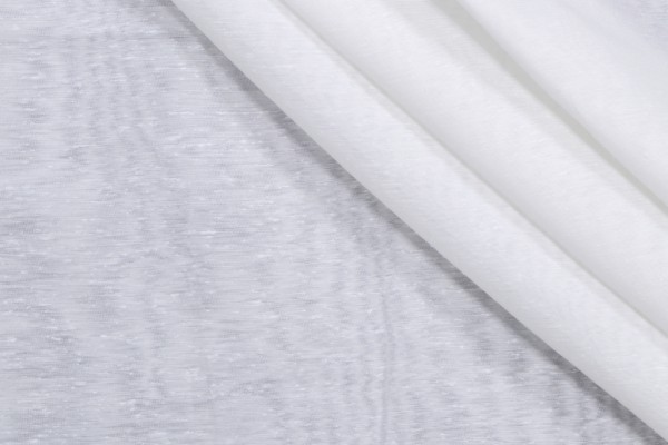 Madonna Solid Sheer Drapery Fabric in White