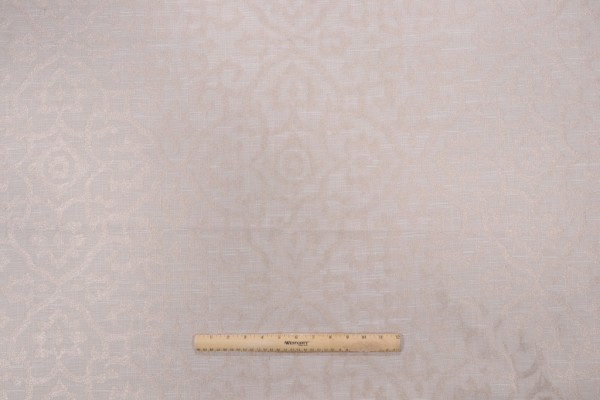 Waverly Natural Selection Damask Upholstery Fabric in Linen