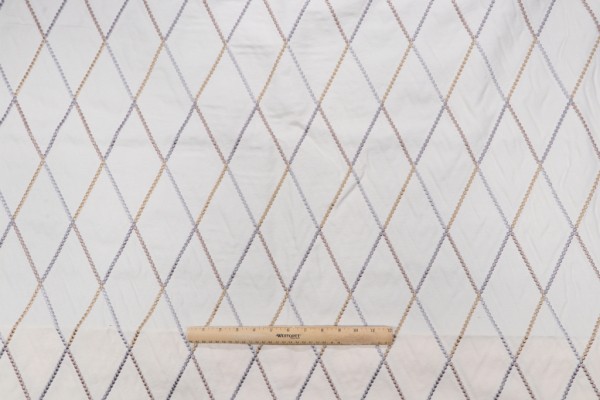 Click for 2.25 Yards Jester Embroidered Drapery Fabric in Mineral Jester Embroidered Drapery Fabric in Mineral