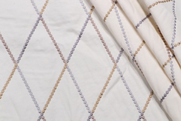 Click for 2.25 Yards Jester Embroidered Drapery Fabric in Mineral Jester Embroidered Drapery Fabric in Mineral