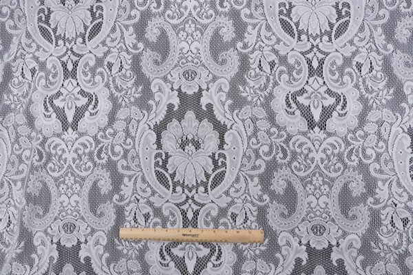 Click for .88 Yards Westbury Lace Sheer Drapery Fabric in Ivory Westbury Lace Sheer Drapery Fabric in Ivory