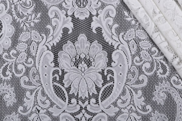 Click for .88 Yards Westbury Lace Sheer Drapery Fabric in Ivory Westbury Lace Sheer Drapery Fabric in Ivory