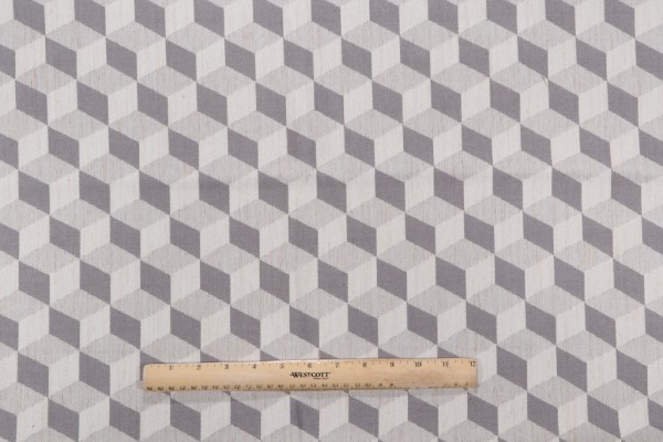 Joanna Woven Upholstery Fabric in Pewter