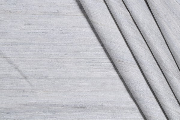Savannah Woven Decorator Fabric in Silver