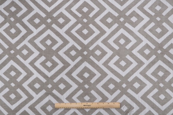 Modello Woven Chenille Upholstery Fabric in Taupe