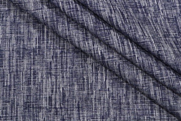 Pretty Much Woven Chenille Upholstery Fabric in Indigo